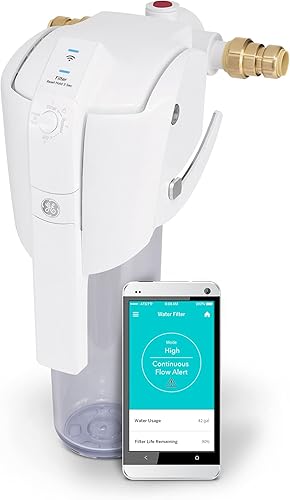 GE Sistema de filtro de agua Smart Home Sistema de filtración de agua prémium que reduce el plomo el óxido y más Habilitado con WiFi Kit de