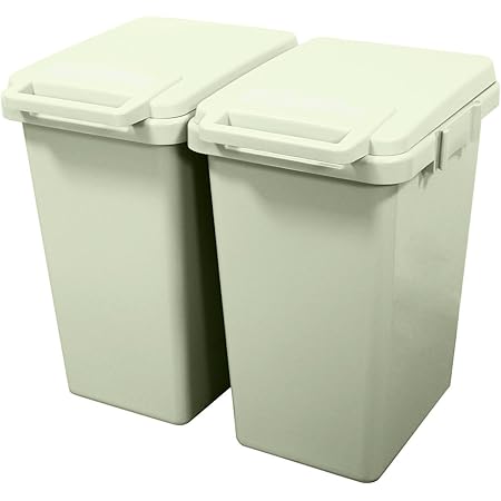 Amazon Co Jp ゴミ箱 おしゃれ 屋外 ダストボックス ごみ箱 45リットル 連結ワンハンドペール45l 2個セット B663 2 ホーム キッチン