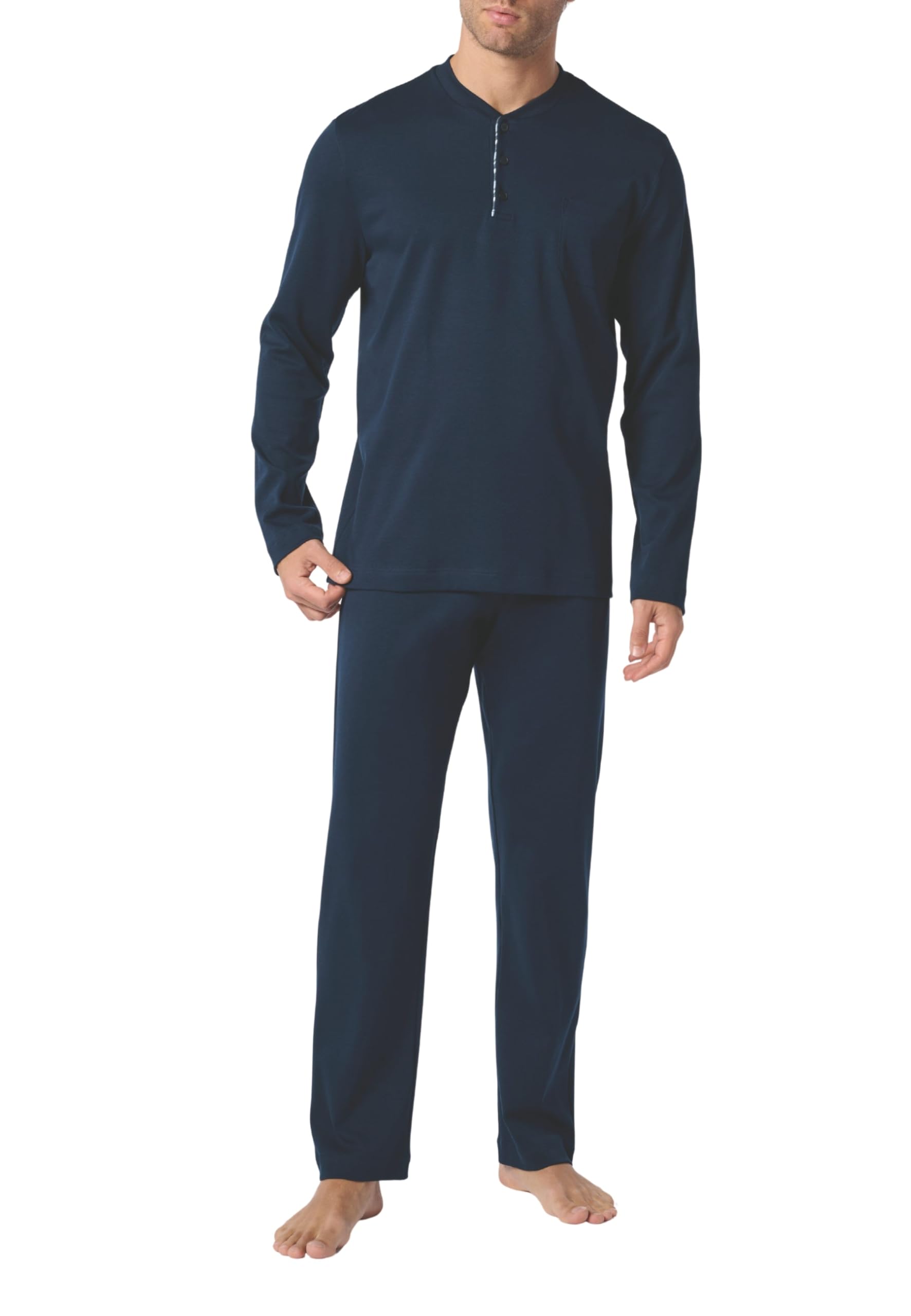 PEROFIL Pigiama Lungo Uomo Cotone Felpato Art. VPRT93210
