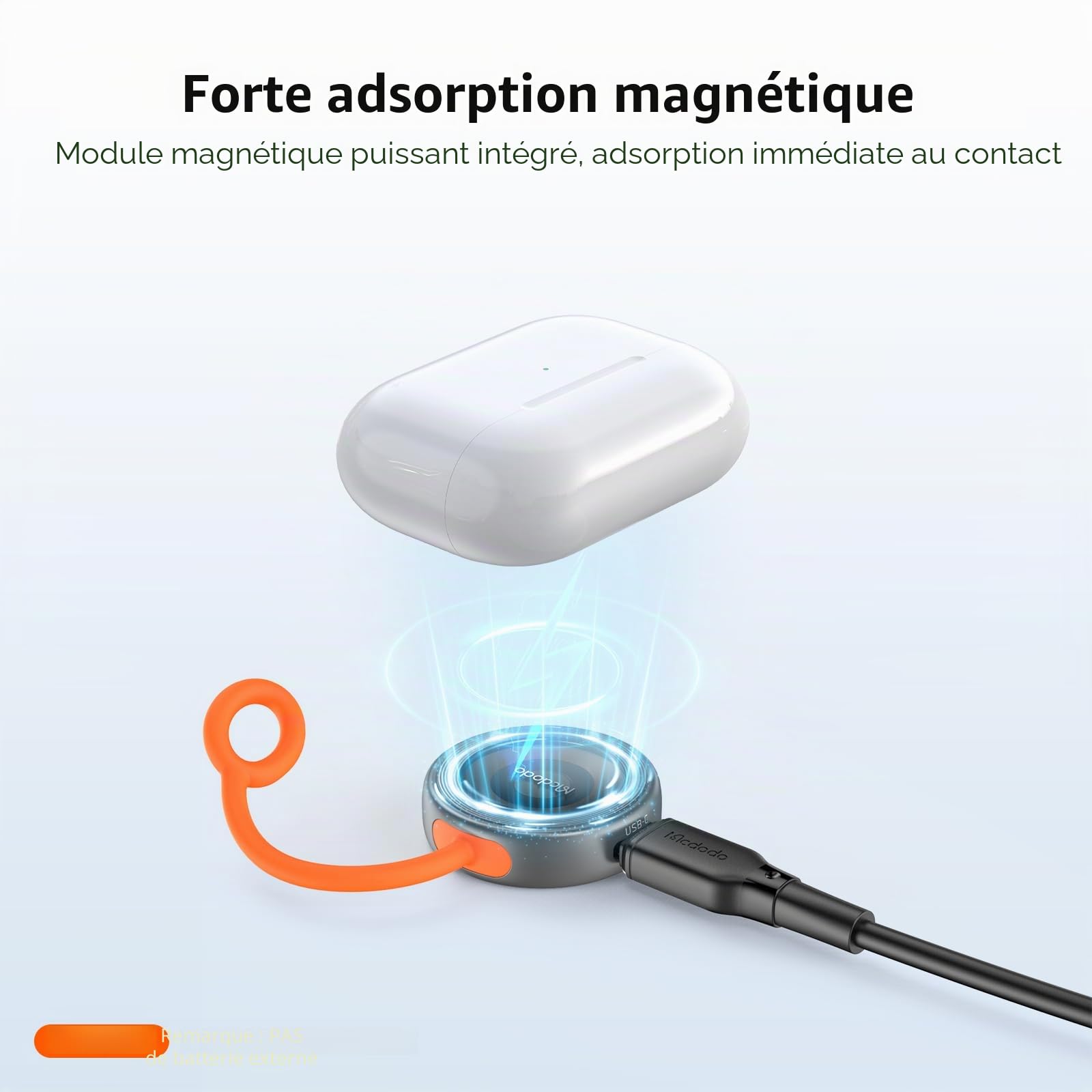 Chargeur Apple Watch sans Fil Double Port (USB-C/Lightning) - Chargeur Magnétique Portable pour iWatch Série 10/9/8/7/6/5/4/3/2/1/SE/Ultra - Compatible avec Toutes Montres Apple Watch