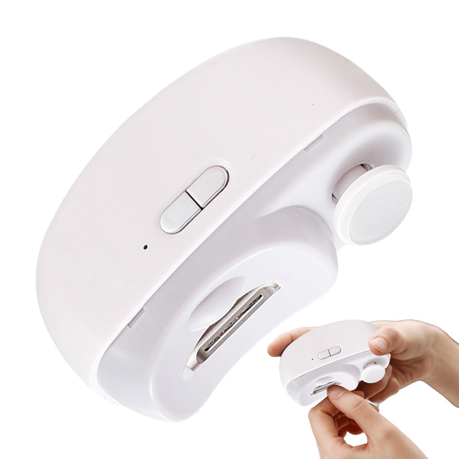 Cortaúñas eléctrico USB con luz LED, ideal para cuidar las manos en el hogar 8