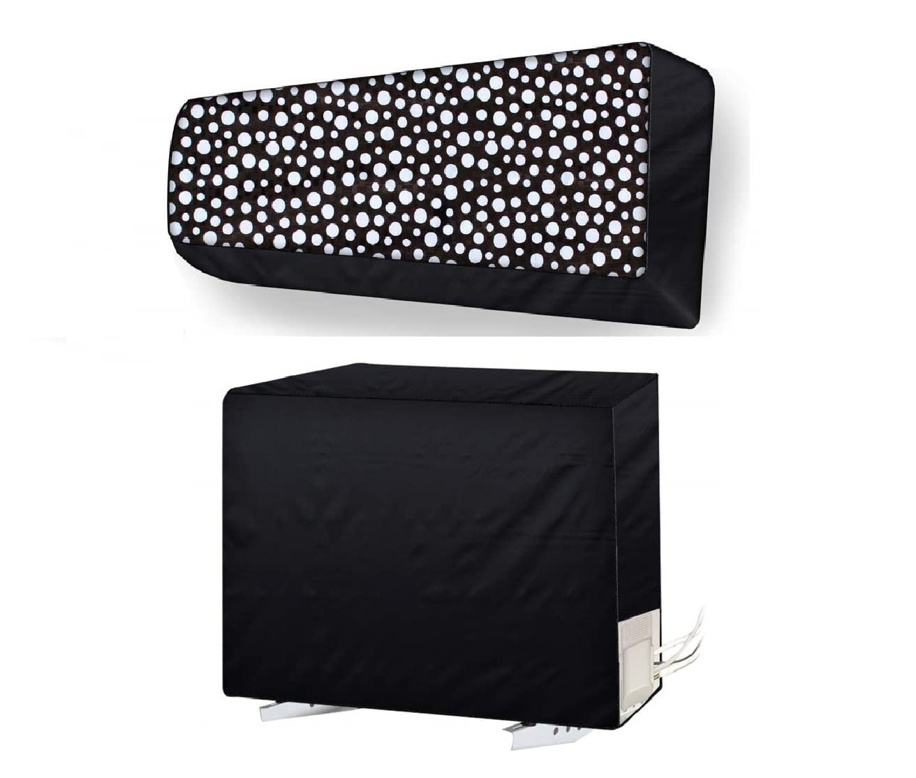 MW PRINTS Split Ac Cover With Indoor and Outdoor Unit for 1.5 Ton Capacity Water Resistance & DustProof (Black Dot) (B09YMDK9Y9) Amazon Price History, Amazon Price Tracker