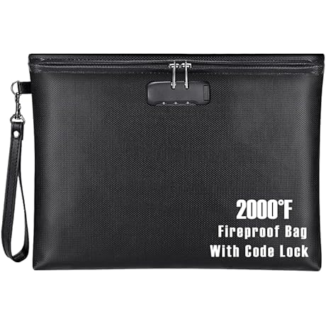 Veltec Fireproof and Waterproof Notary Bag With Lock