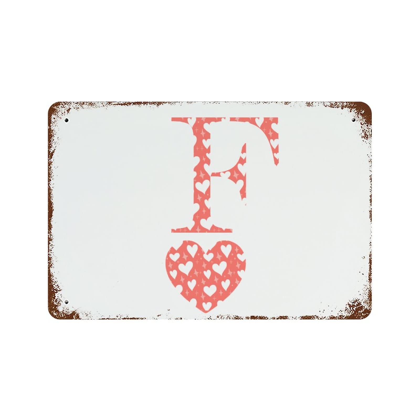 Panneau Saint-Valentin F vintage, décoration murale haut de gamme 30x45