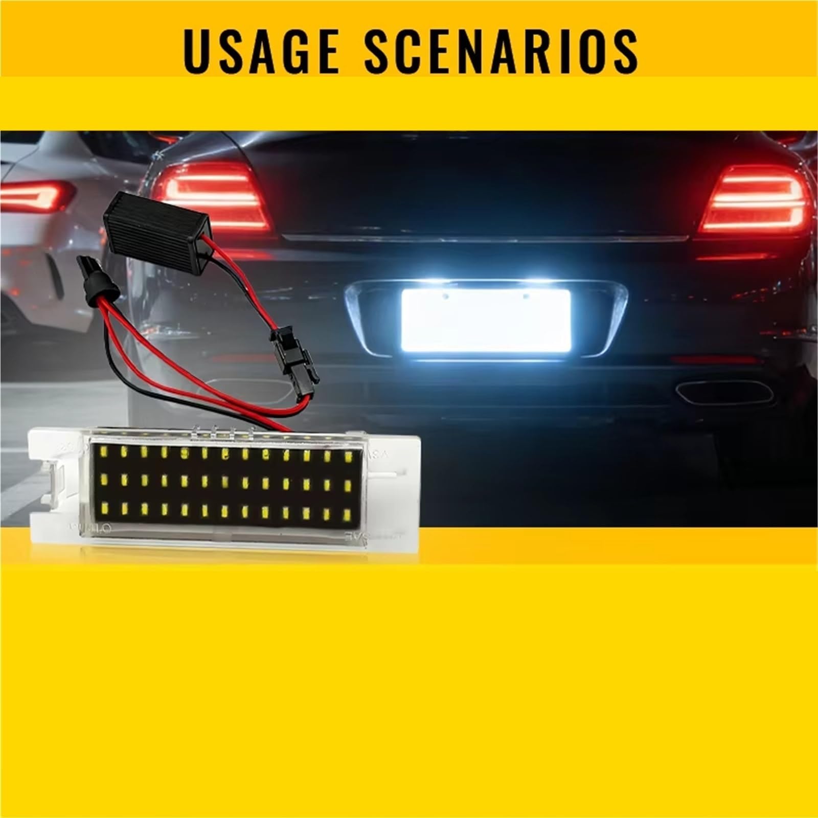 Luces Matrícula Coche Para Opel Para Astra Para Corsa Para Meriva Para Vectra 2 Uds Luz LED Para Placa De Matrícula