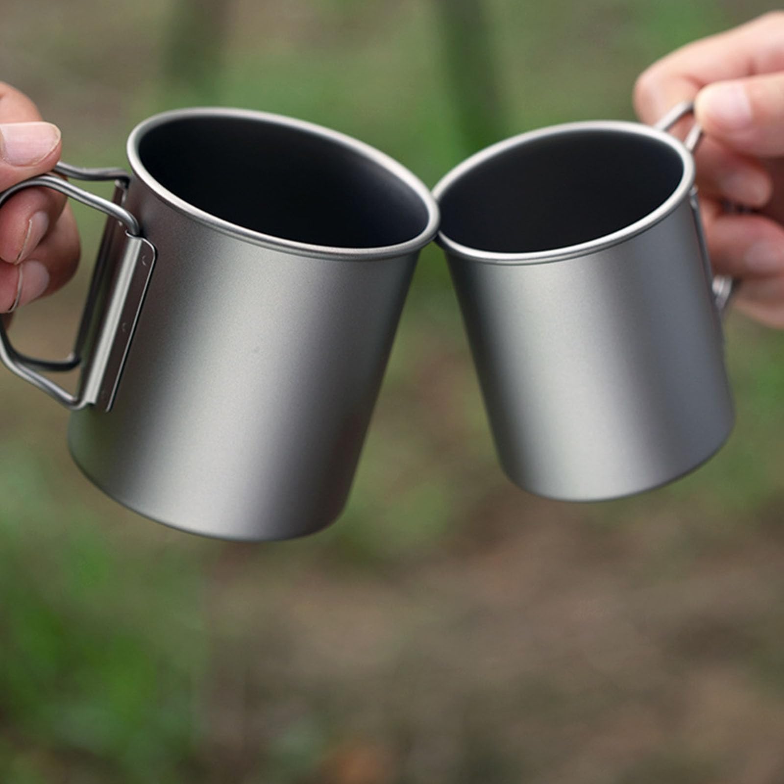 Camping-Kaffeetasse mit Deckel, Kochen, Trinkwasser, Outdoor-Küchenausrüstung, Reise-Kochgeschirr, Trinkbecher, Touristenbecher