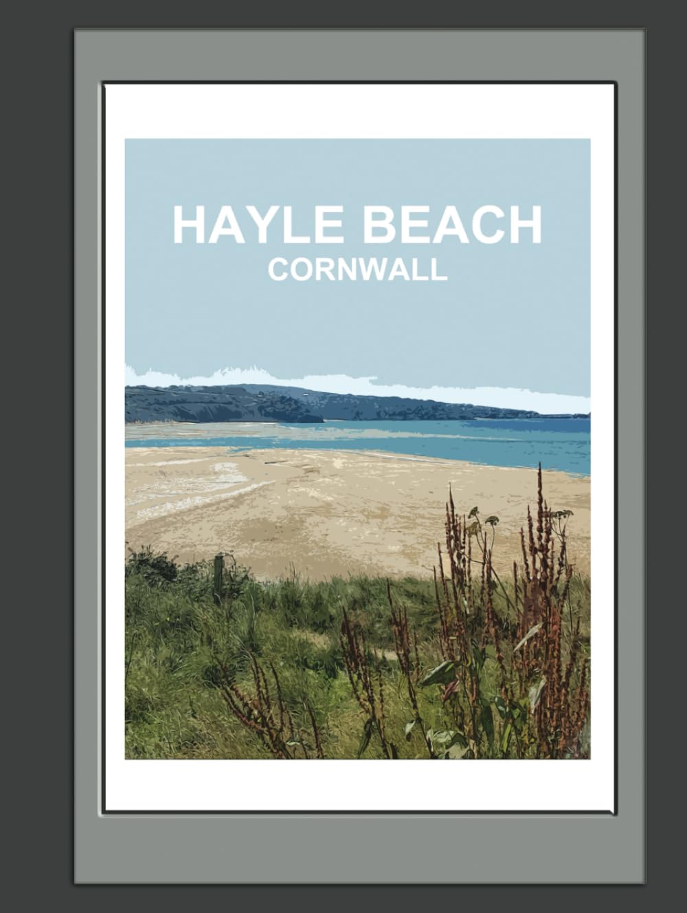 Hayle Beach Cornwall Notebook: Notebook, Journal, Gift Book ( British Places and Landscapes )