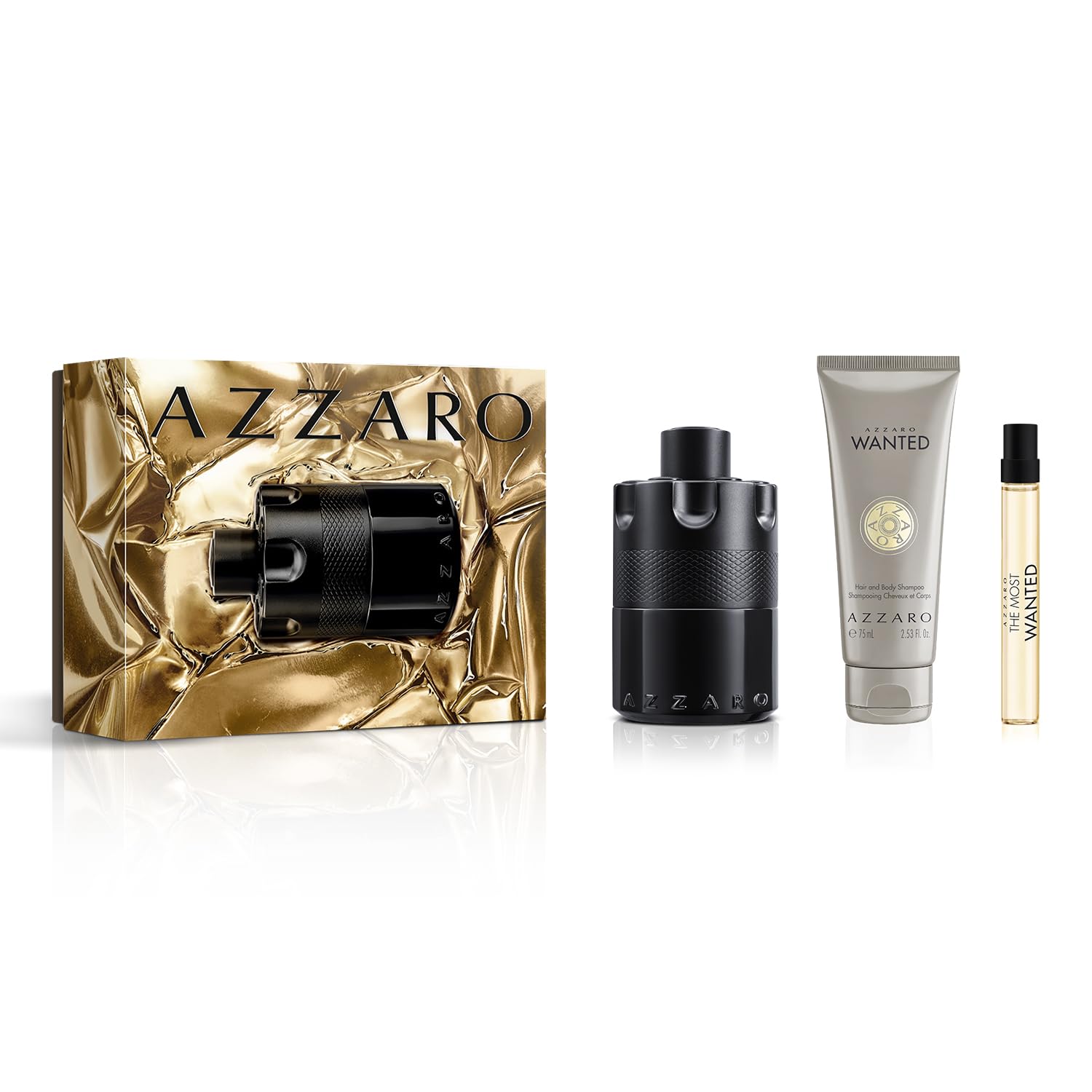 Amazon.com: Azzaro The Most Wanted Eau de Parfum Intense 3-Piece