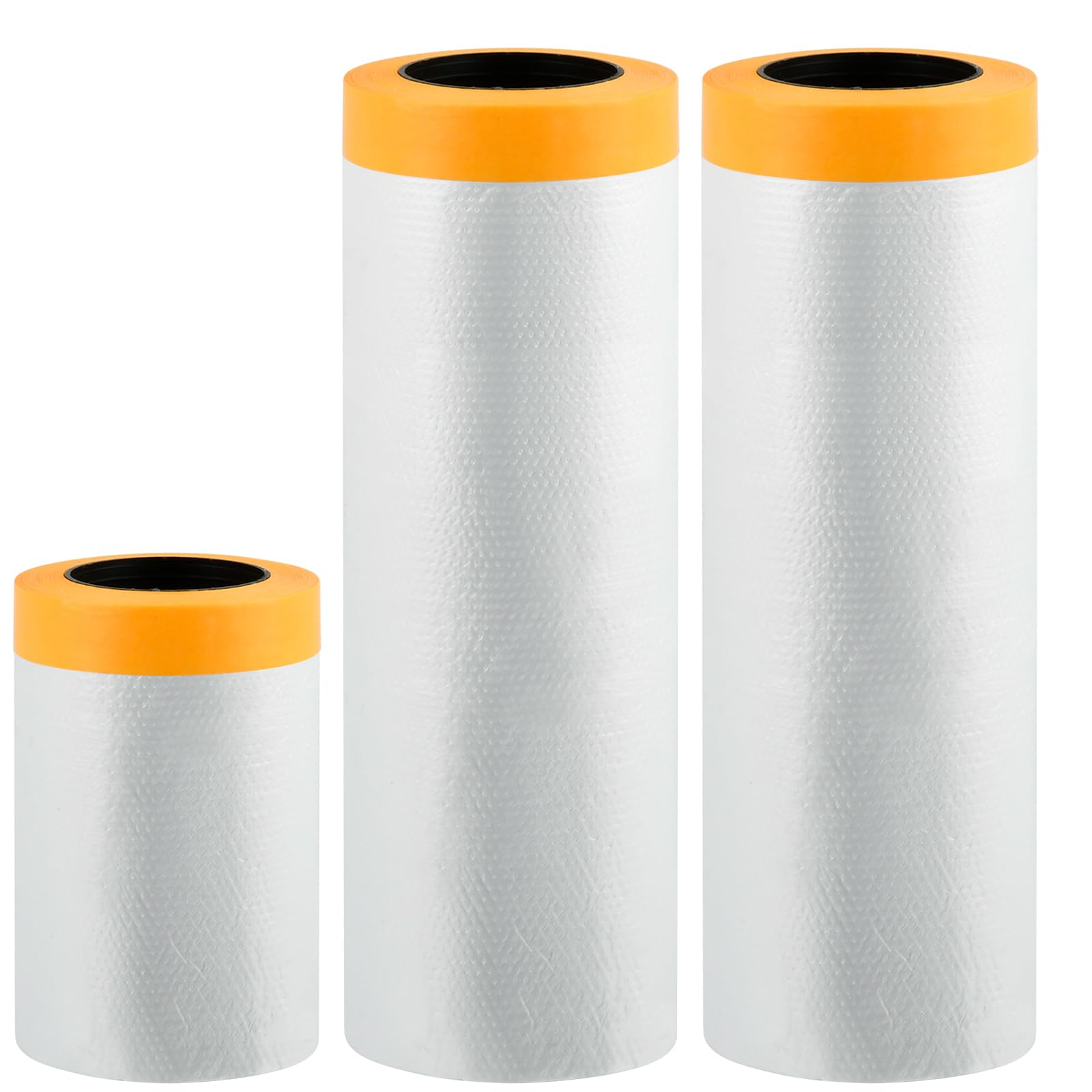 80m-4 rollen afplakfolie met plakband, schilderfolie, 3