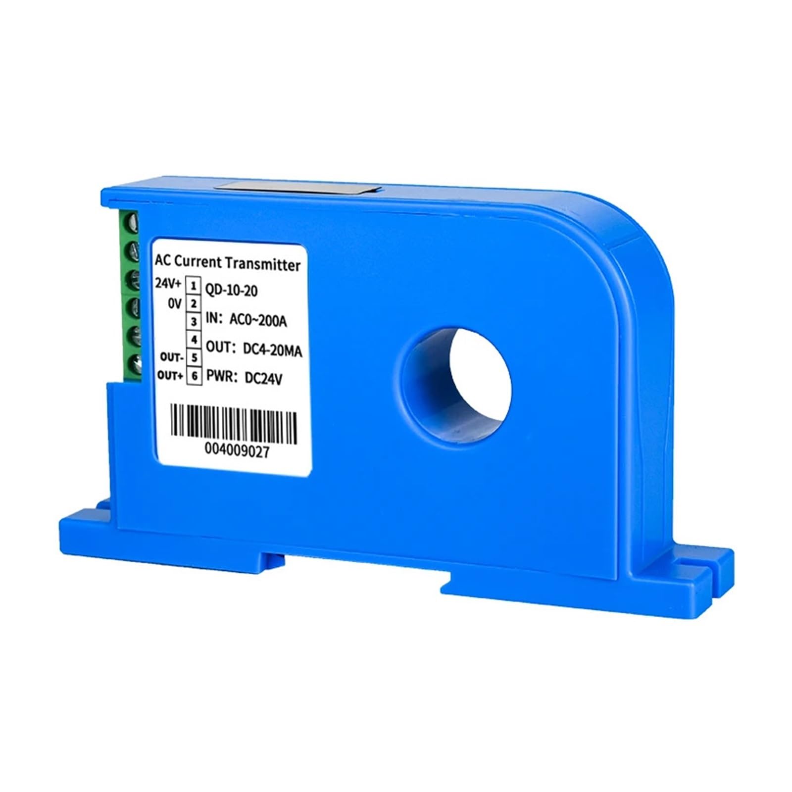 Transmetteur de courant 0-50A avec sortie analogique 4-20mA pour armoire industrielle