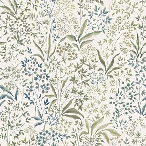 Heroad Brand 17.3''x393'' Floral Wallpaper Yellow Peel and Stick Wallpaper Boho Floral Contact Paper for Cabinets Drawer Liner Waterproof Removable Wallpaper Thicken Decoration Wall Paper for Walls Cover