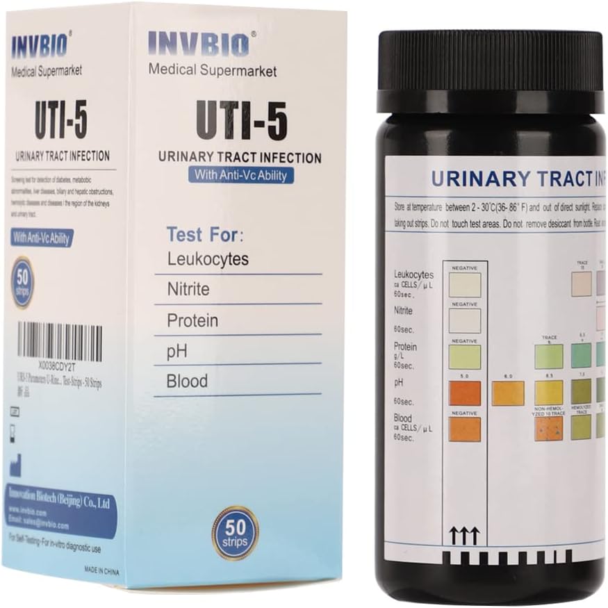 5in1 Urine Test Strips for UTI 50 Count in Nepal at NPR 6030, Rating 5