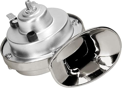 Vista 14 de 2 bocinas de tren súper ruidosas, caracol eléctrico de aire para automóvil, doble bocina, kit de repuesto de bocinas de aire impermeables de 12 V