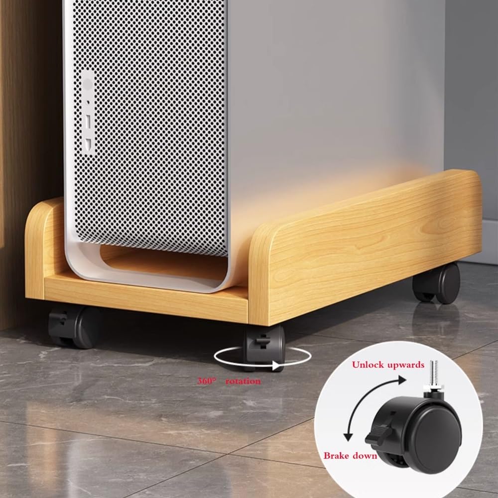 Supporto per CPU, Supporto per CPU Mobile, Carrello, Supporto Universale per PC Tower con Ruote, Supporto per PC da casa/Ufficio, Supporto per CPU per,