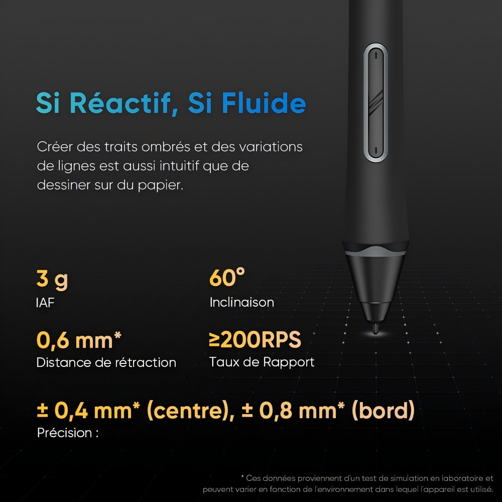 XPPen Artist 13.3 Pro V2 Tablette Graphique Dessin avec Écran Laminé,16K(16384) Niveaux de Pression, Tablette Graphique Portable de 13,3 Pouces, 8 Raccourcis, Compatible avec Windows et macOS