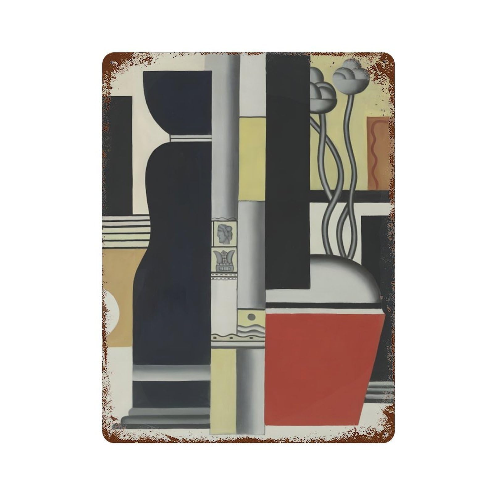 xiaoxiaoshen French Painter Fernand Leger (8) Wall Decor Art Metal Tin Poster Modern Home Decor Art Home Bar Shop Decorations Vintage Sign 40x30cm
