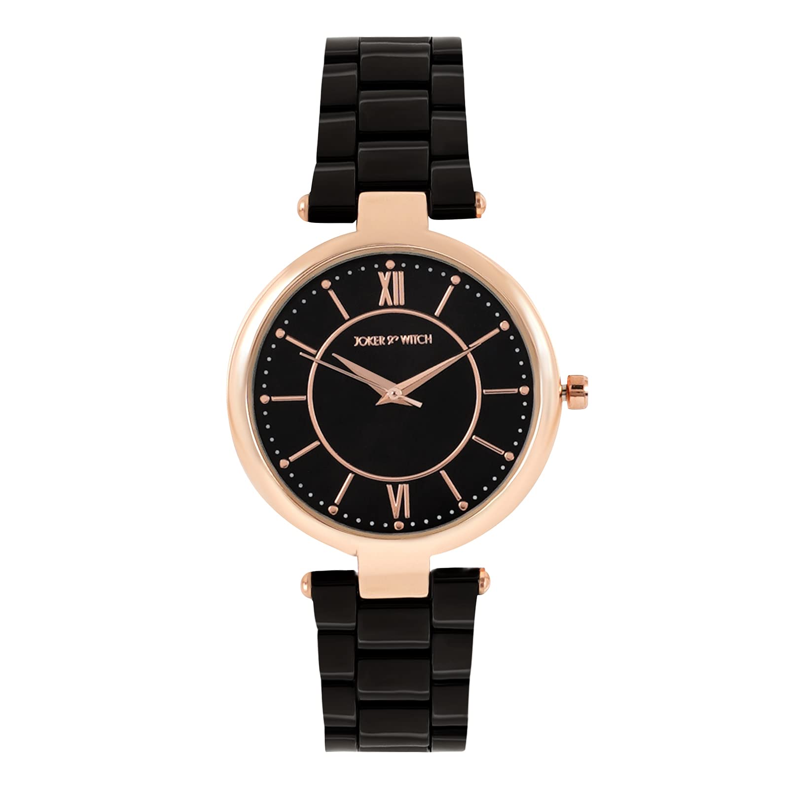 Joker & Witch Milan Black Alloy Analogue Watch for Women (B0BBFHPS4R) Amazon Price History, Amazon Price Tracker