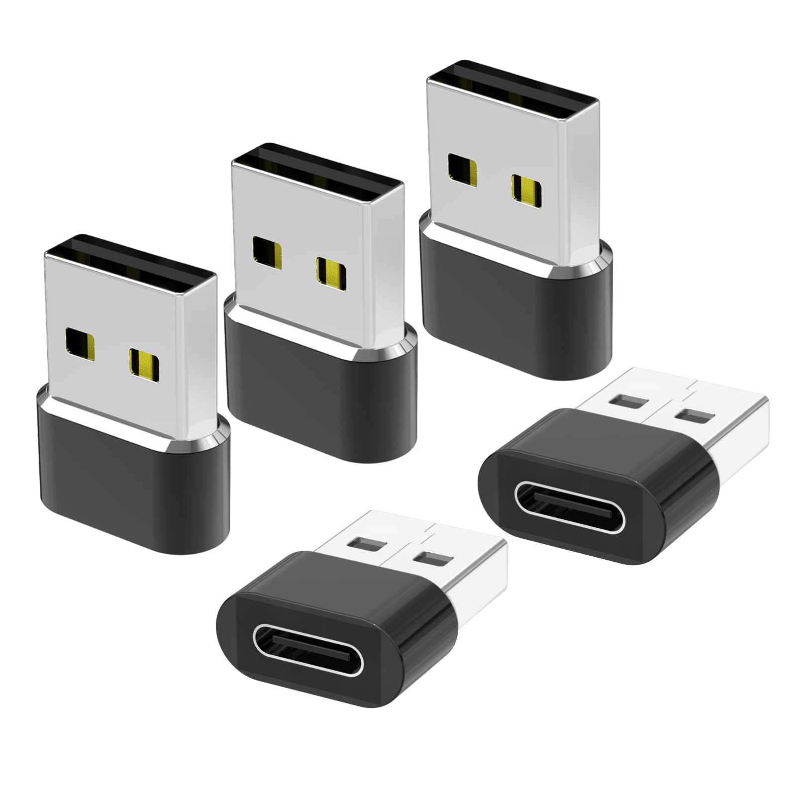 USB to USB C Adapter for iPhone 17 Charger 5Pack,USBC Female to A Male OTG Type C Converter for A-pple Watch Ultra iWatch 7 8 9 10,i-Phone 16 15 14 13