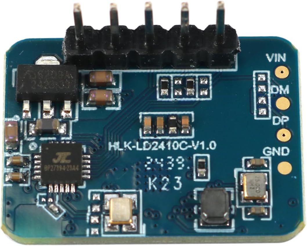 DollaTek LD2410C 24GHz Human Presence Detection Radar Sensor Module FMCW Range 5 m Output UART/GPIO for Smart Home Security Systems