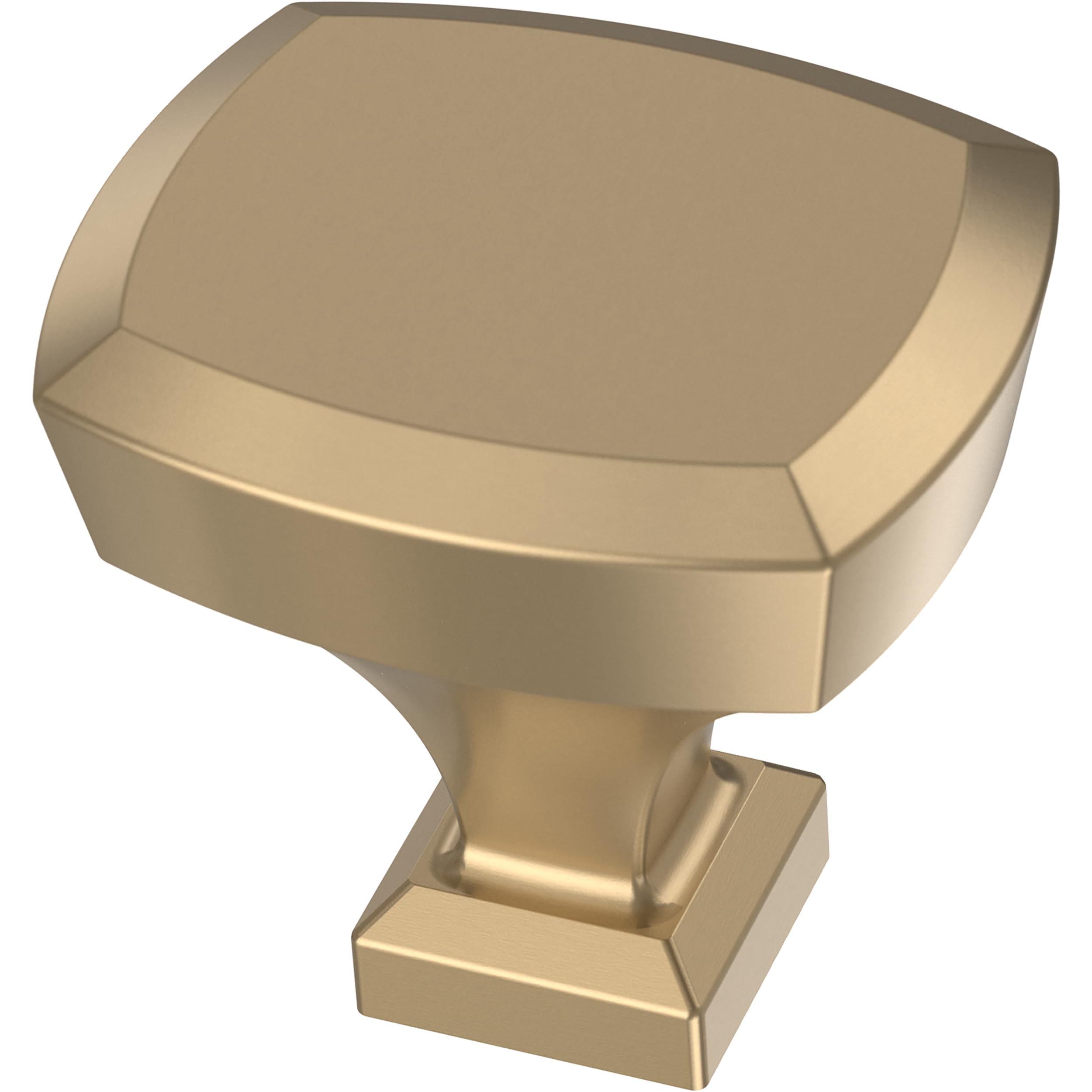 Franklin Brass P38483C-CZ-B - Juego de 10 pomos biselados para gabinete, manijas de bronce champán para cajones de tocador, cocina, puerta, baño, 1-1/4 pulgadas