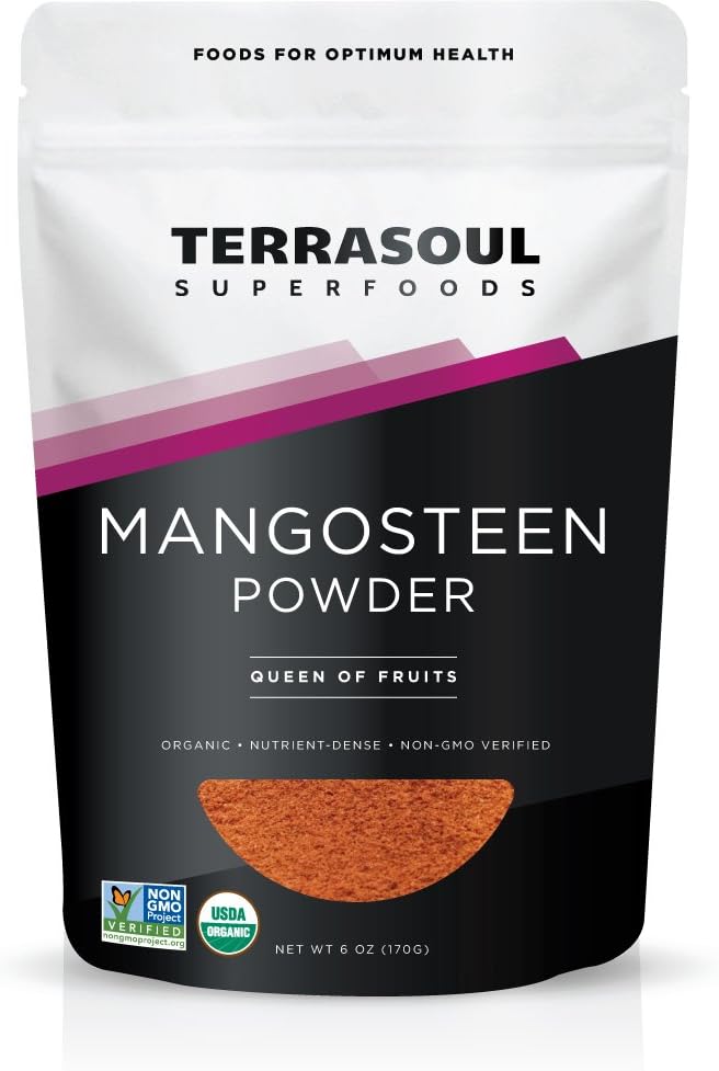 Terrasoul Superfoods Mangosteen Fruit Powder (Organic), 6 Ounces
