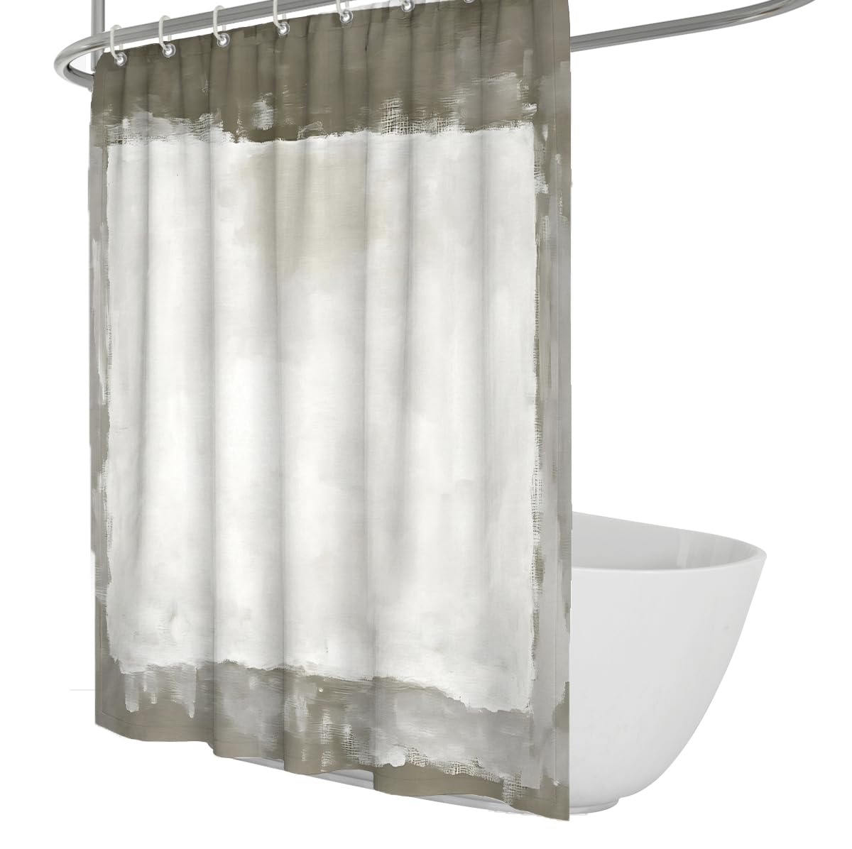 Bloc Aquarelle Rideau de Douche en Tissu 150x200cm