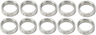 10 Pcs Stainless Steel Washer Spacer Kit 15mm OD x 12mm ID x 2mm/4mm/6mm/8mm/12mm Length Round Metal Spacers(4mm)