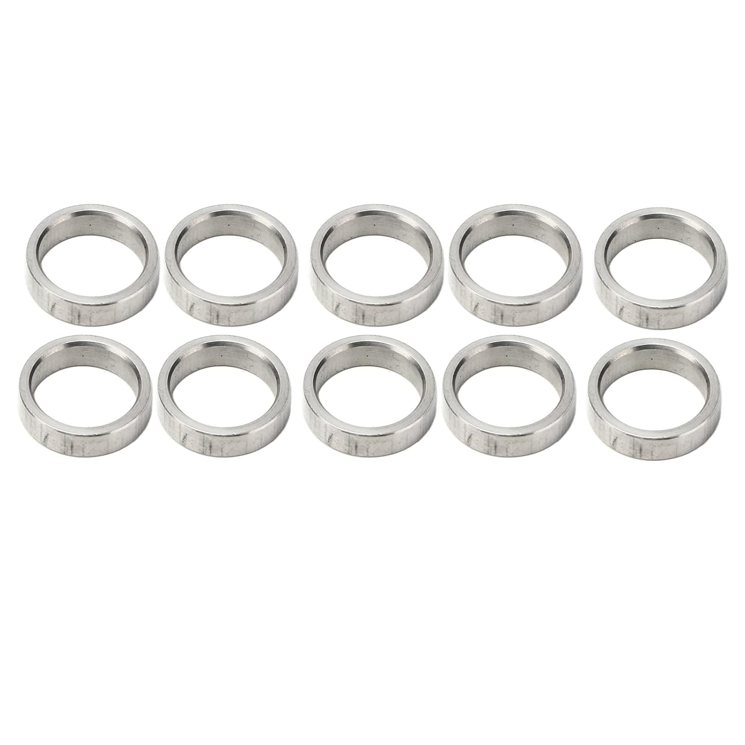 10Pcs Metal Washer Assortment, M2 M4 M6 M8 M12 Stainless Steel Washer Set, Metal Washers Hardware, 15mm OD, 12mm ID(3515-0015-0040)