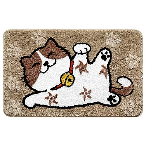 Tapis de salle de bain moelleux et absorbant haute qualité