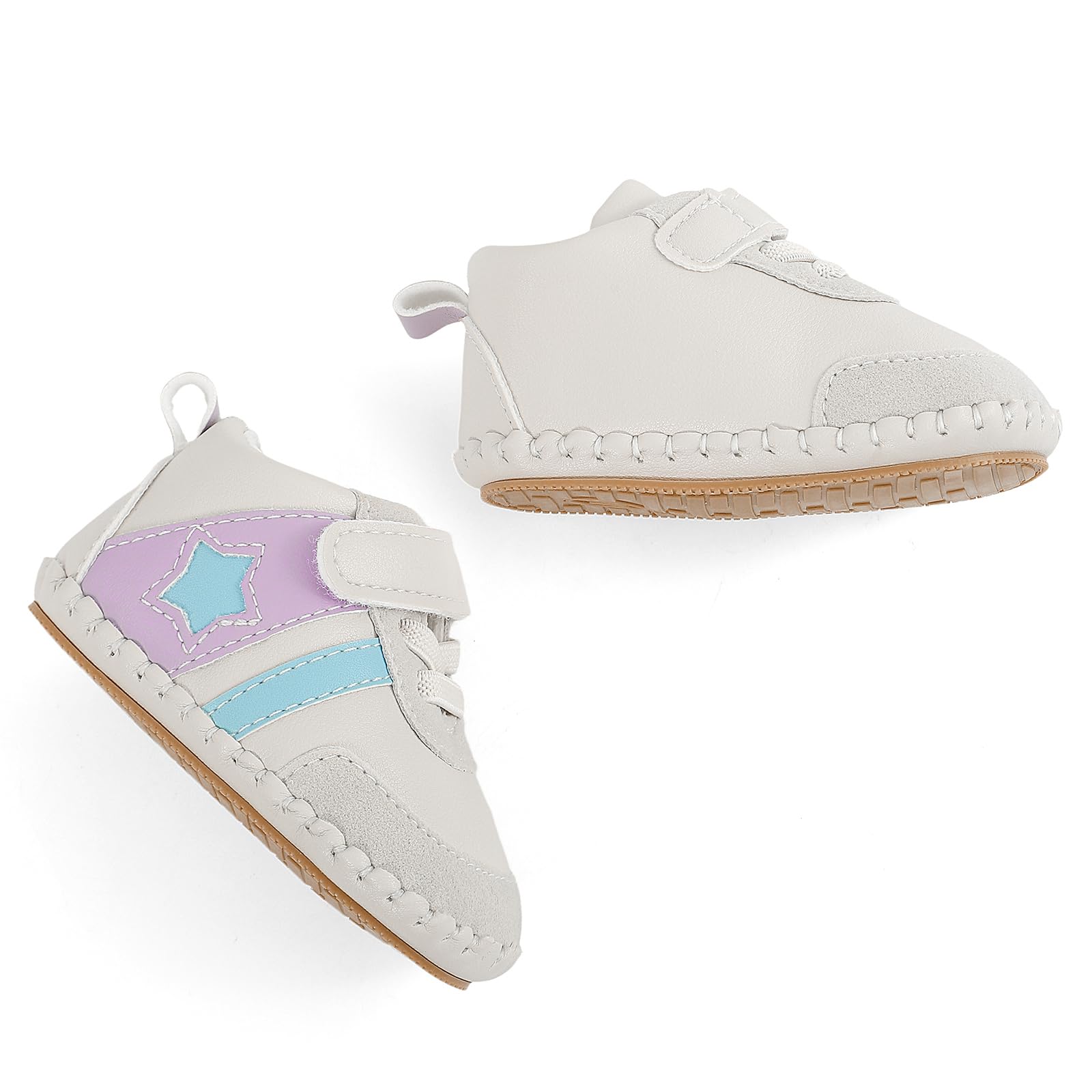 MK MATT KEELY Baby Boys Girls Soft Sole Sneakers Infant PU Leather Shoes Prewalkers — view 7