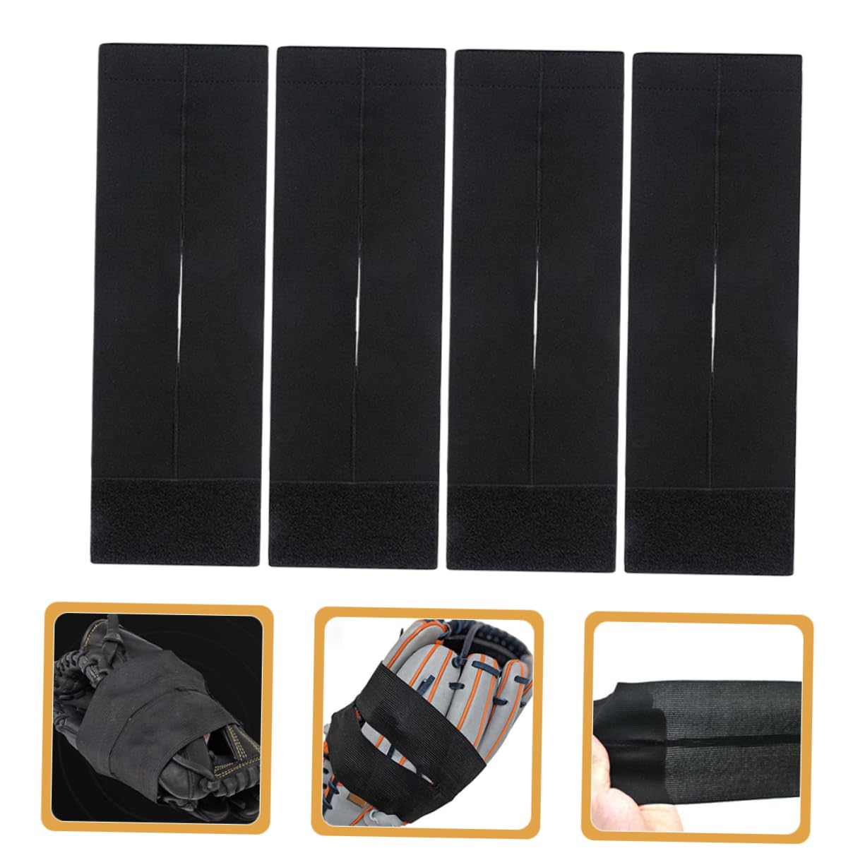 BCOATH Baseball Glove Band Glove Wrapping Straps Stretchy Polyester Conditioner