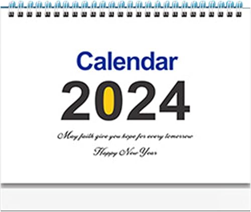 Miniatura 7 de Desk Calendar 2024 9x7in Coil Binding Agenda Planner Standing Desk Calendar Flip Desktop Calendar for Home Office, Minimalist