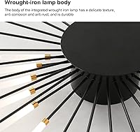 Vista 2 de AHXIAOZN Moderna lámpara LED de techo con mando a distancia, lámpara de lámpara acrílica, 42 cabezas de luz, luz de techo de flores, 3