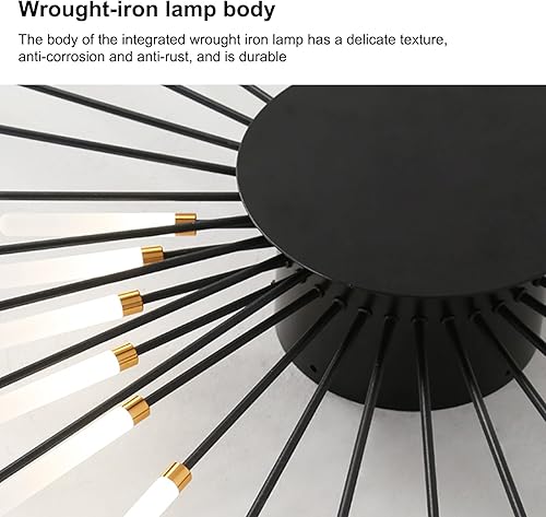 Miniatura 2 de Lámparas de techo modernas con control remoto, lámpara de techo de montaje empotrado, pantalla acrílica, lámpara de techo de fuegos artificiales, 3