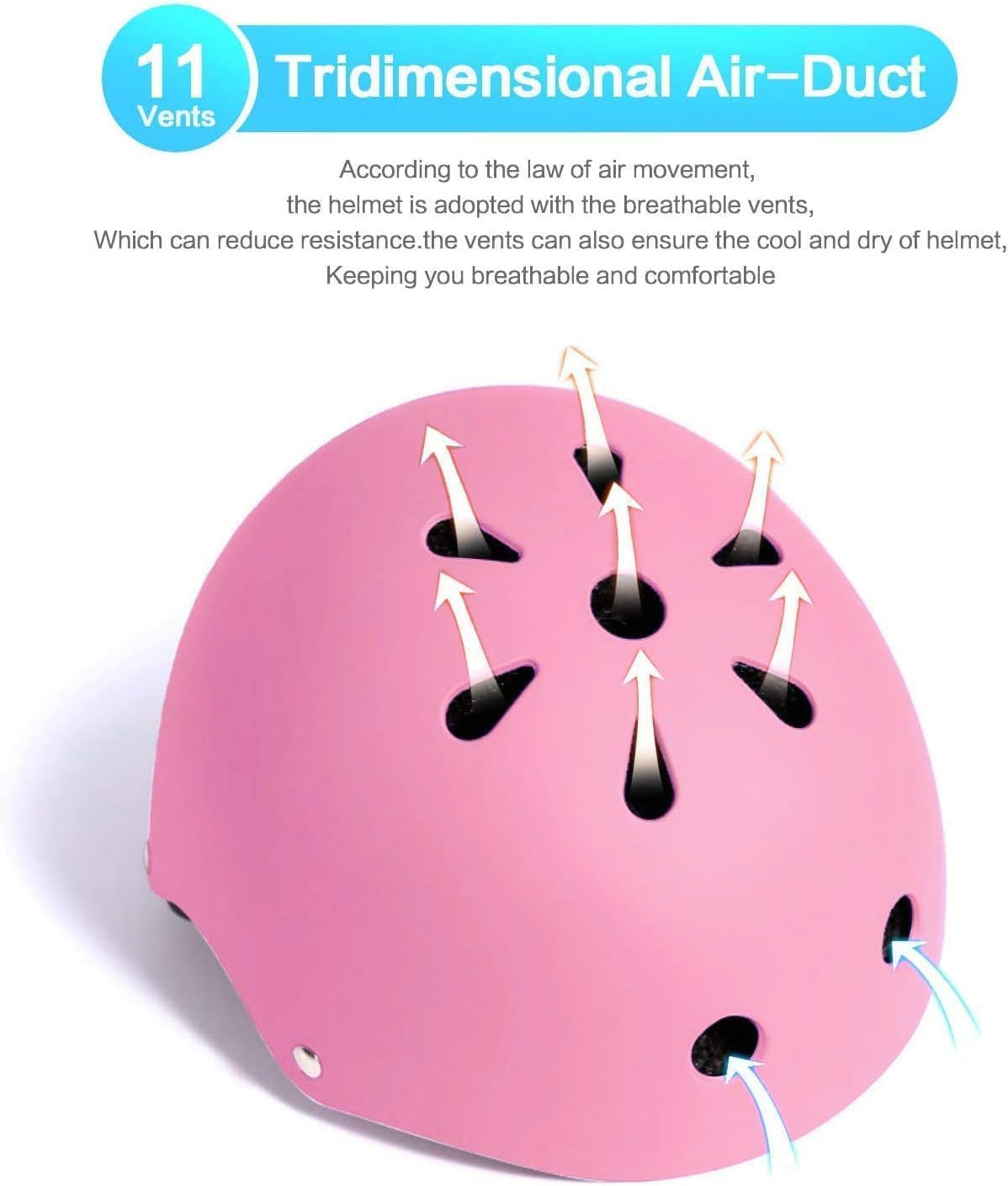 Casco de bicicleta ajustable con degradado de color para niños de 3-5-8-14 años, casco de bicicleta para niños, niñas, jóvenes, casco de bicicleta para scooter, bicicleta de equilibrio, patinaje,