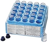 Hach Ozone AccuVac® Ampules, MR, (Pack of 25), Ozone Testing, Water Quality Reagents, Reliable Ozone Measurement, Convenient Ozone Testing Pack, 2517025