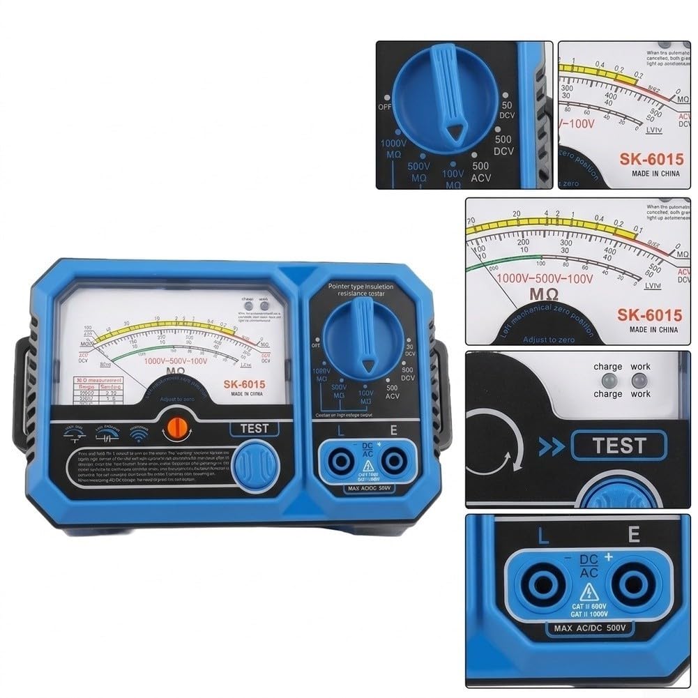 Multimetro analogico in plastica, blu