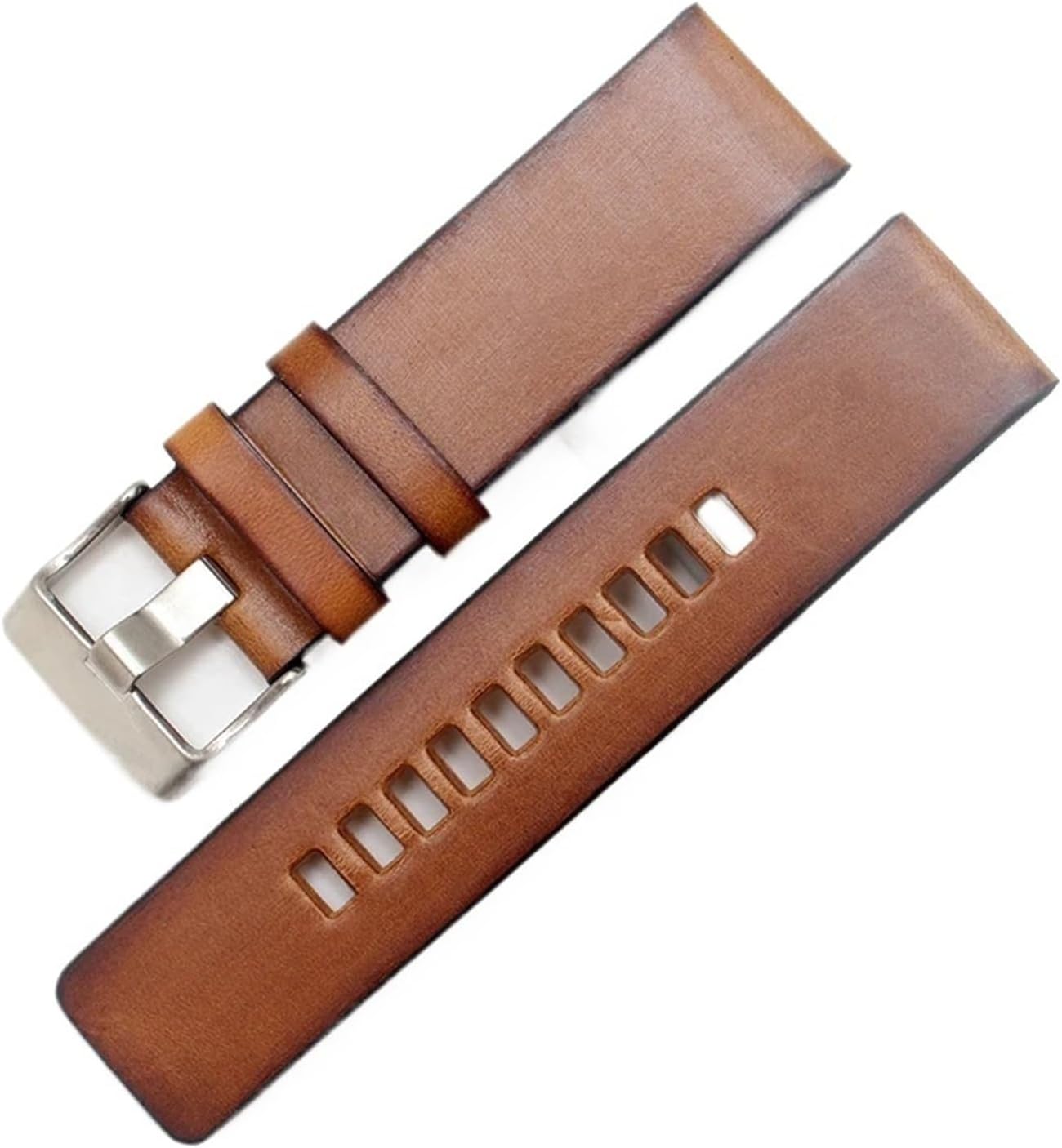 HuanJ Leather Strap Compatible With DIESEL 1399/ DZ4280/ DZ4290 With Stainless Steel Pin Buckle Strap24 26 28 Mm