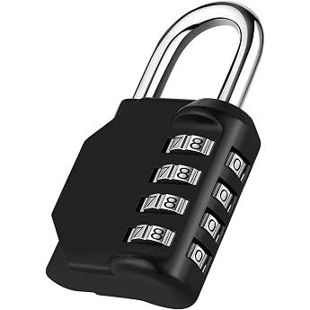NAGE Lock with Combination Code, Padlock with Combination Code for Indoor Security and Outdoor Durability, Combination Lock, 