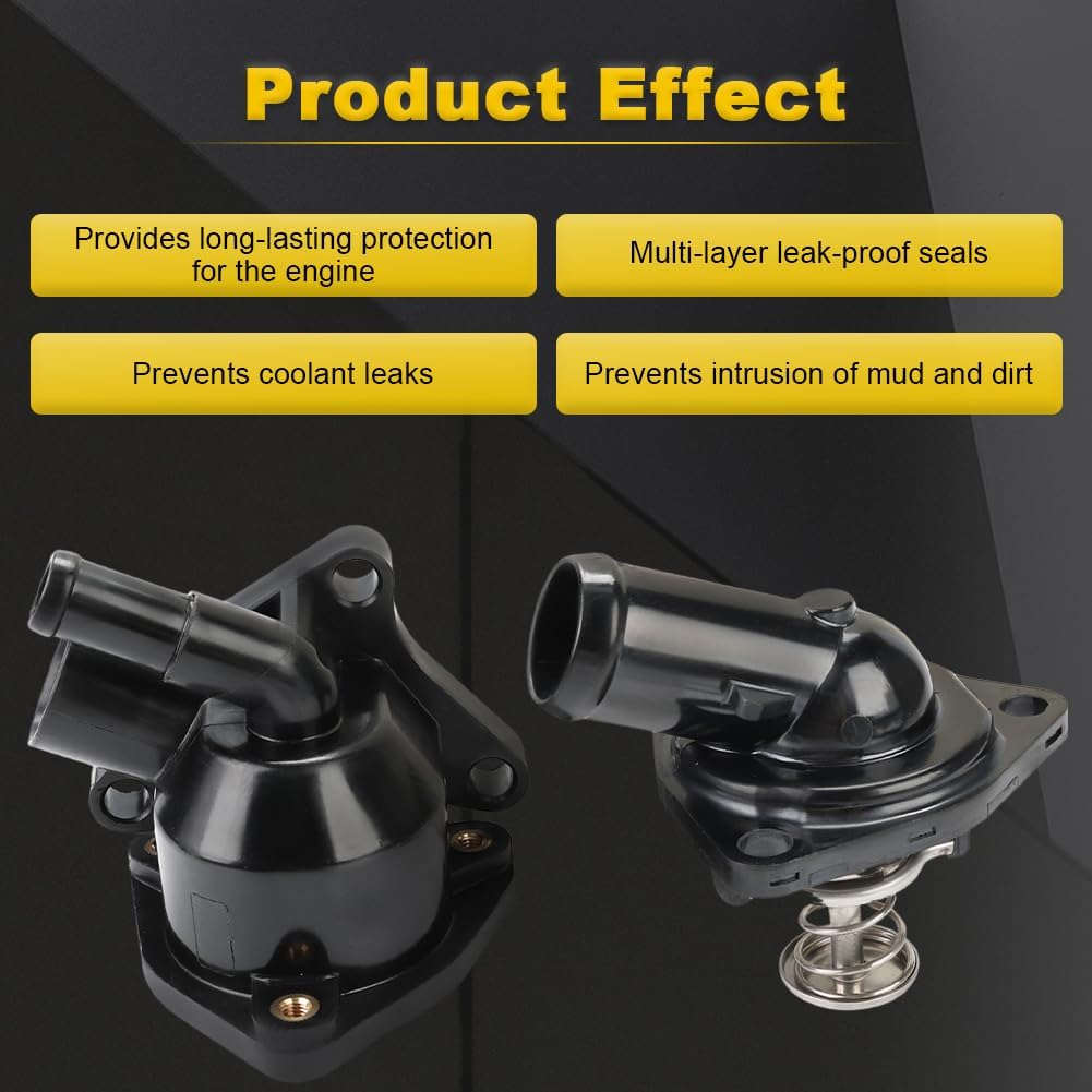 Engine Coolant Thermostat Housing Compatible with Acura RSX/Honda CR-V 2002-2006, Honda Civic 2002-2005 2.0L L4 Replacement for 19320-PNA-003 19301-PNA-003 19320PNA003 19301PNA003
