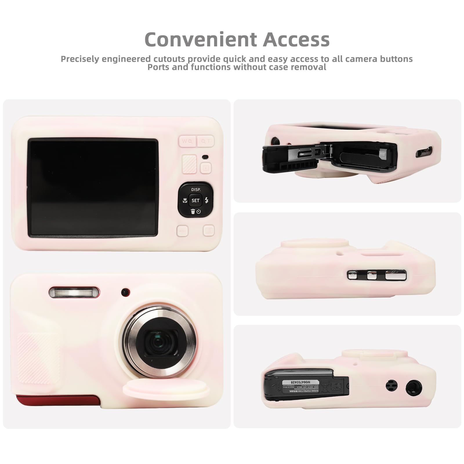 Amazon.co.jp: Kodak Pixpro FZ55用カメラケース、ピンクシリコン保護