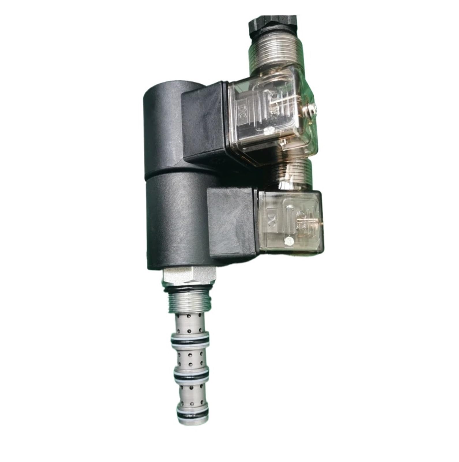 JJKKOZVQF SV08-47A three-position four-way solenoid valve LSV08-34T hydraulic threaded cartridge valve DHF0834(AC110V)