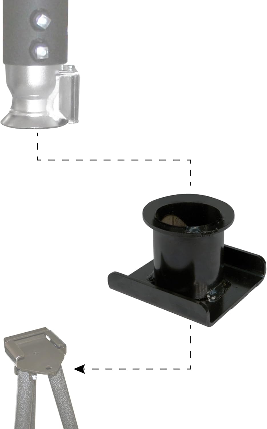 BAL 25067 Kingpin Gooseneck Adapter – Converts Tripod FASTJACK for Use with Gooseneck Trailers – Works with 25066 Weekender and 21100000 Full-Timer FASTJACKS