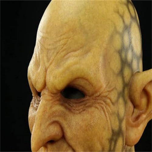 Miniatura 3 de Máscara de Halloween aterradora, máscara espeluznante súper suave, disfraz de demonio malvado, vestido elegante para fiesta de disfraces de Halloween