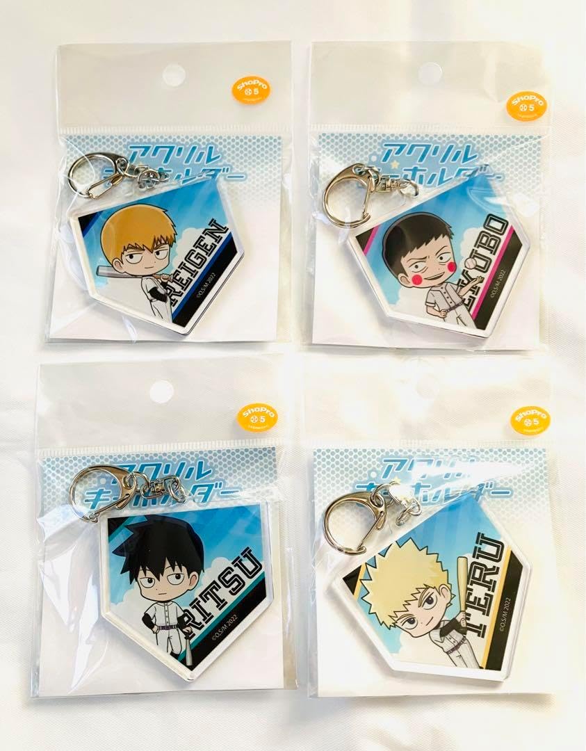 モブサイコ100 缶バッジ アクリルキーホルダー 霊幻 モブ エクボ 律 テル