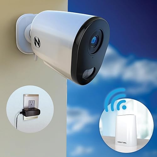 Miniatura 5 de Night Owl Concentrador de seguridad para el hogar con Wi-Fi de 8 canales con (3) cámaras de foco 4K HD para interiores y exteriores con audio de 2