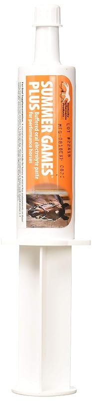 Pasta de Eletrólitos para Cavalos Kentucky Performance Prod 04409 Summer Games Plus, 3 Seringas de 60 mL