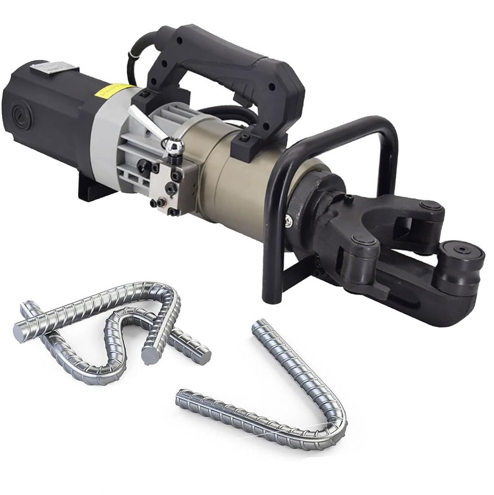 Adtzpc Electric Steel Bar Bending Machine, Hand Held Bender and Straightening with Straightening Module, Bending 0-90° / Straightening ≥110°, for Rebar, Round Steel, Screws, Medium Carbon Steel