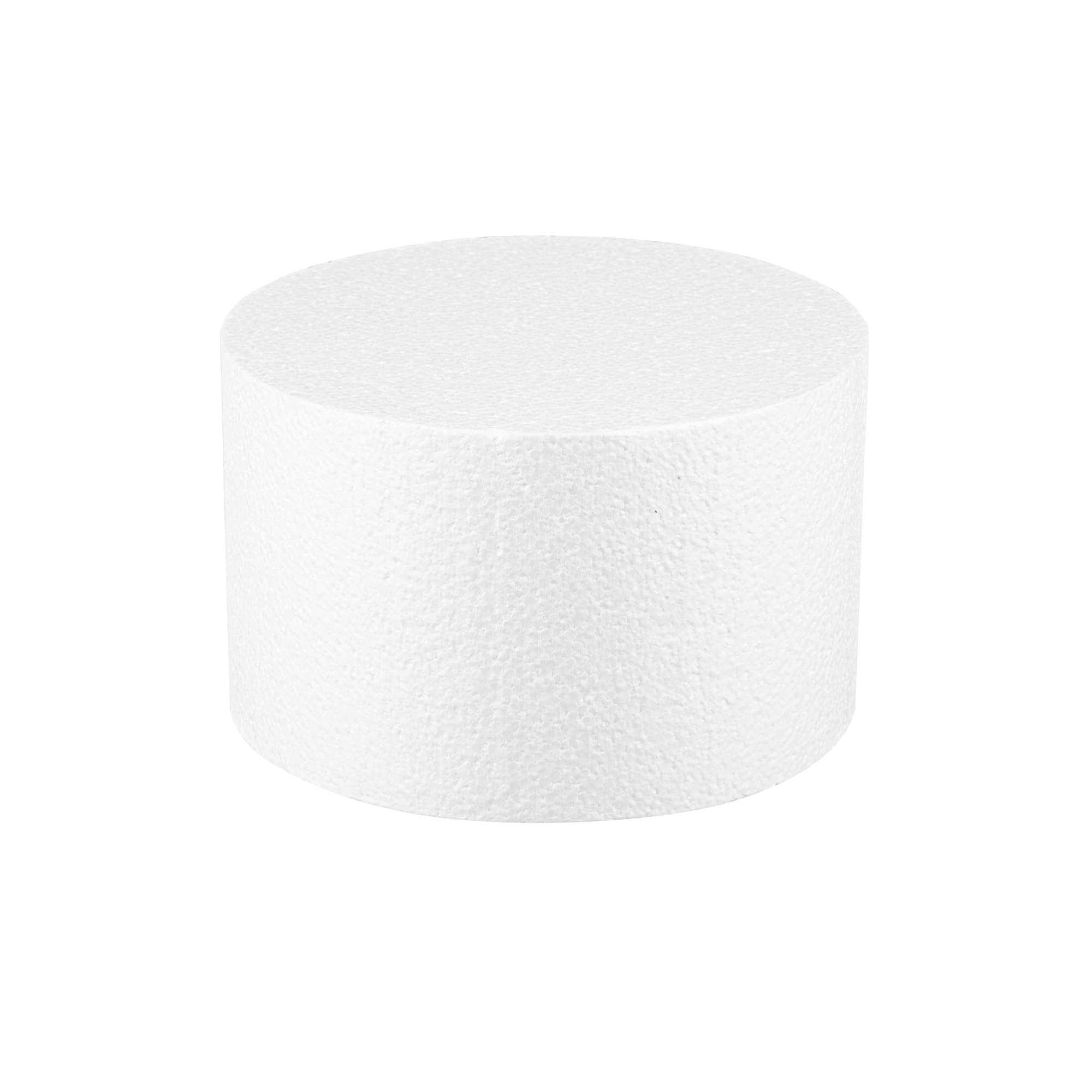 Restaurantware Pastry Tek Kuchen-Dummy, rund, Schaumstoff, wiederverwendbar, leicht, langlebig, Polystren, feuchtigkeitsbeständig, wiederverwendbar, wiederverwendbar, 20,3 x 15,2 cm, 36 Stück