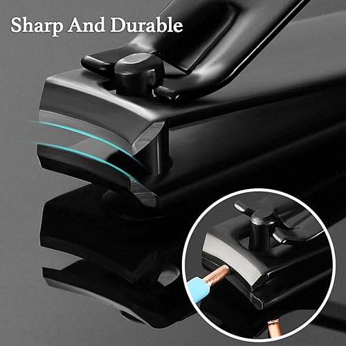 Miniatura 3 de Mikim Juego de manicura y pedicura, kit de 16 piezas de acero inoxidable, herramienta de cuidado personal, juego de cortaúñas profesional para